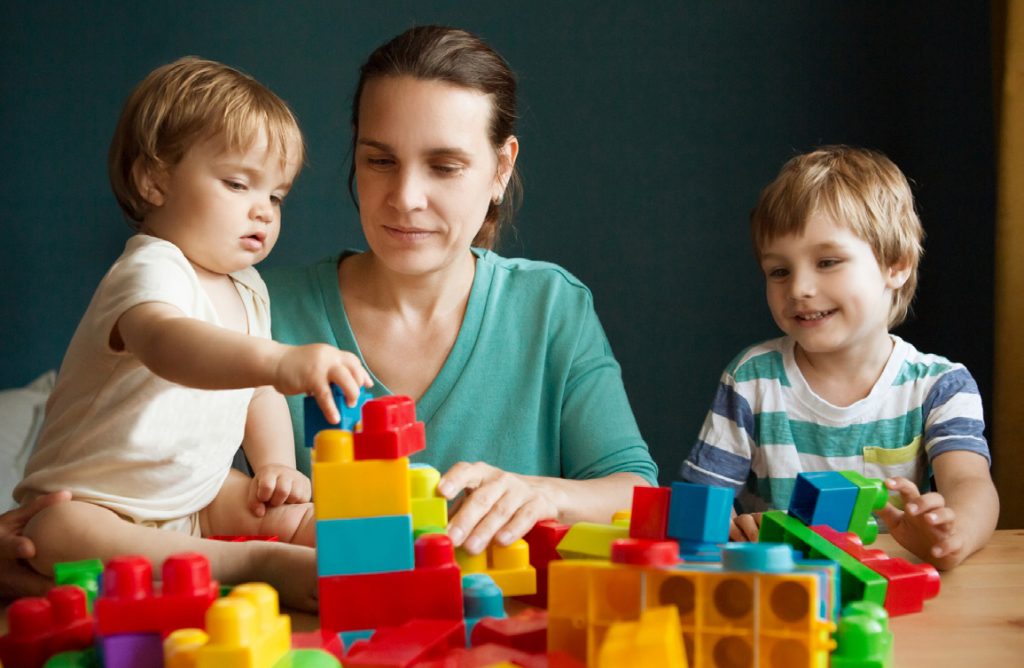 Familienhaus-Familie