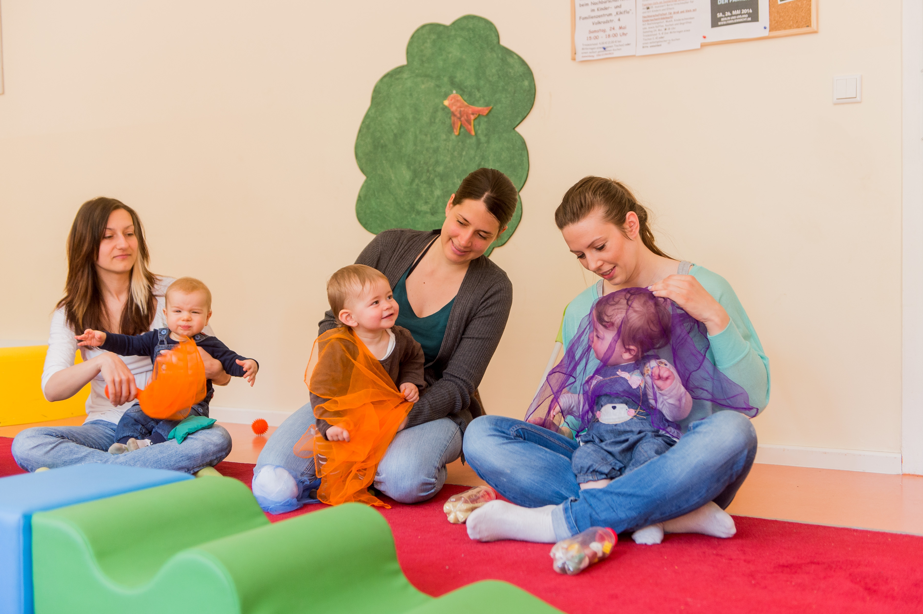 Spielen in Familienzentren